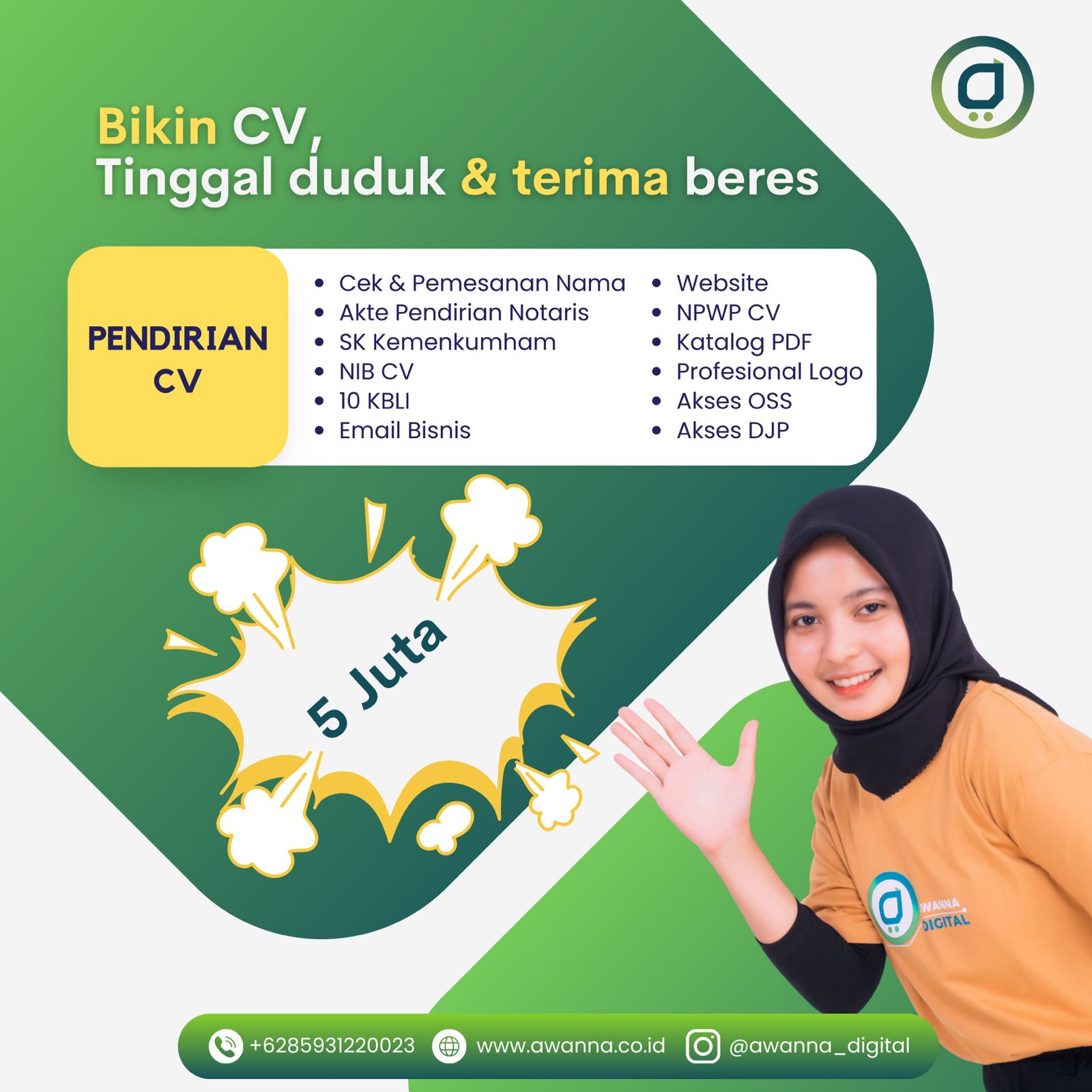 Pendirian CV