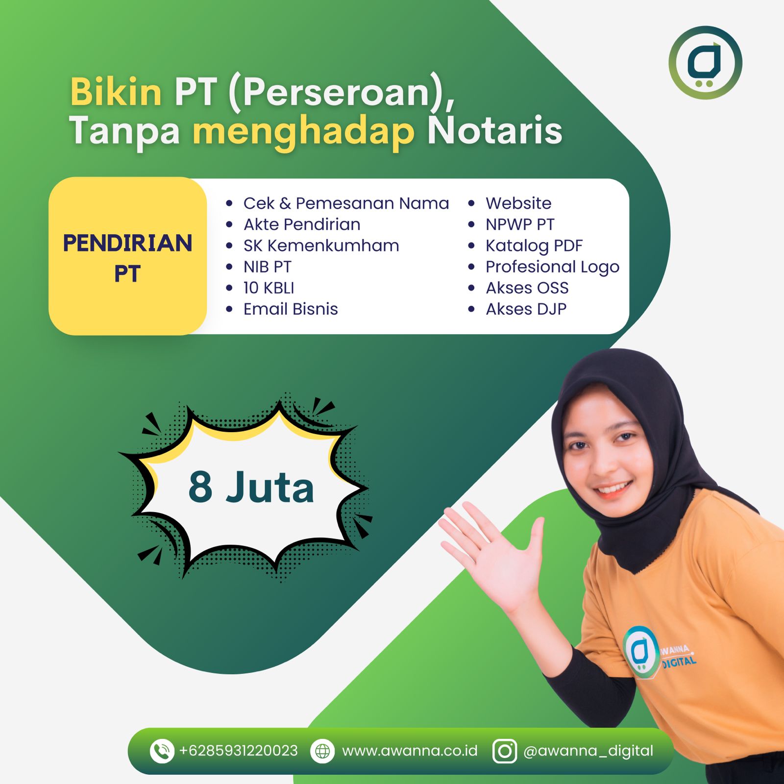 Pendirian PT (Perseroan)